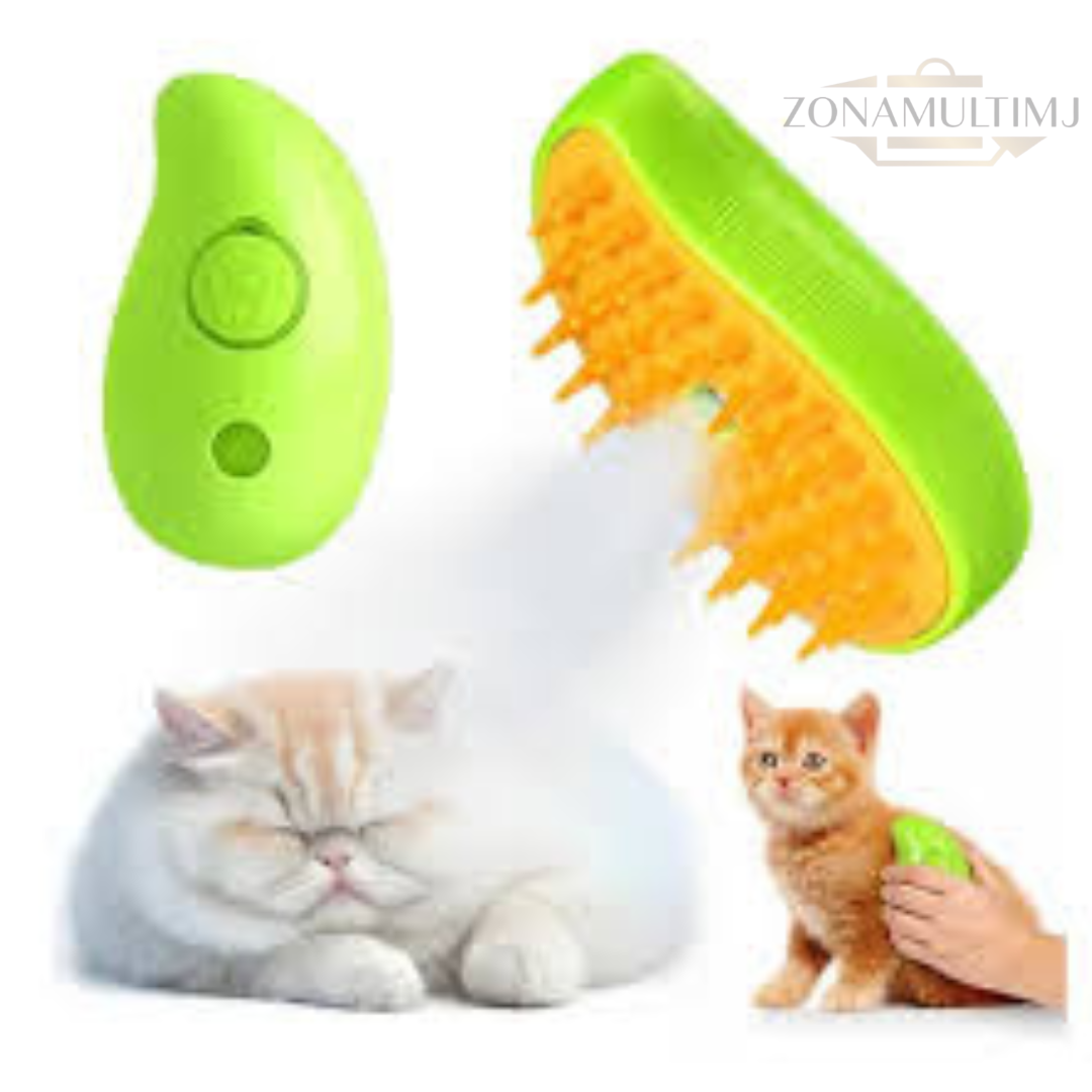 Cepillo de Vapor 3 en 1 para Mascotas